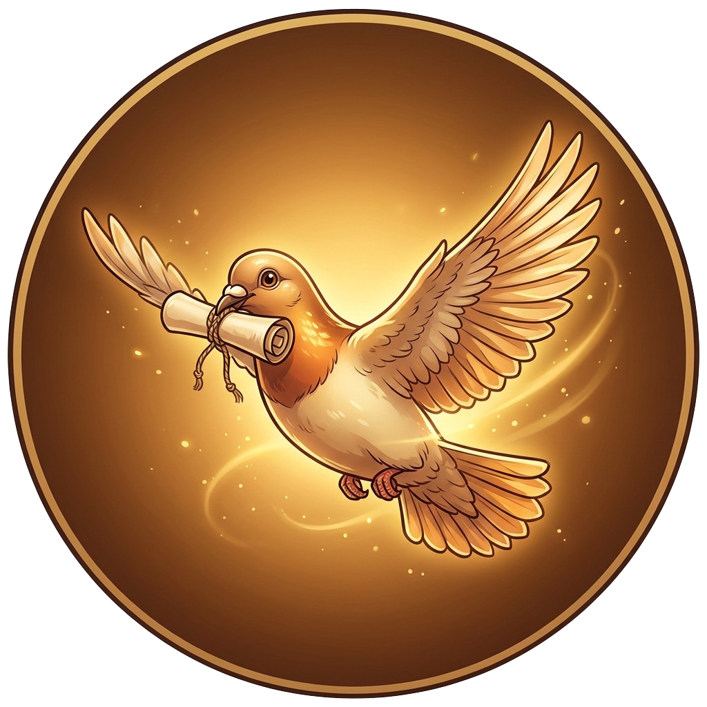 Brieftauben-Badge