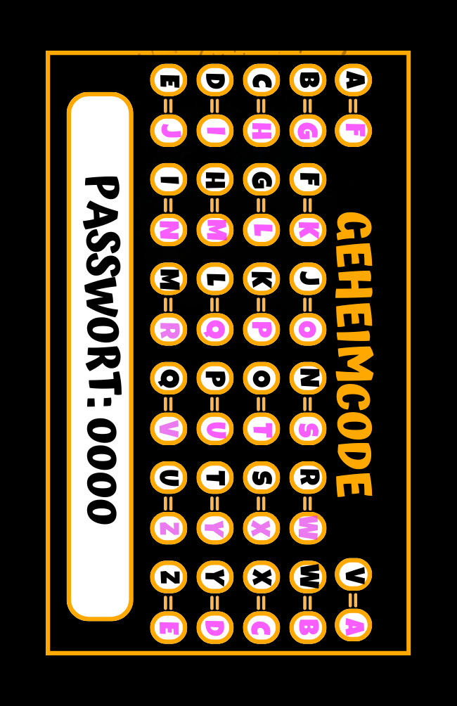 Geheimcode-Karte