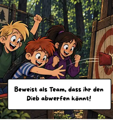Level-Karte: Zielwurf im Team